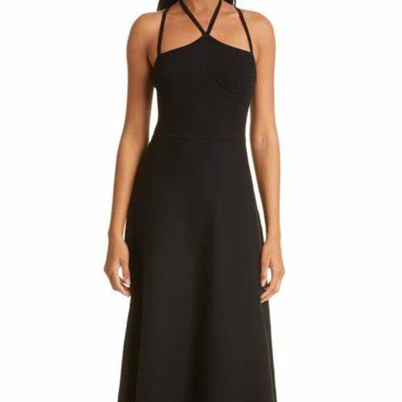 Ulla Johnson Dresses & Skirts - Ulla Johnson Evie knit maxi dress Black XL NWT strappy fit and flare-